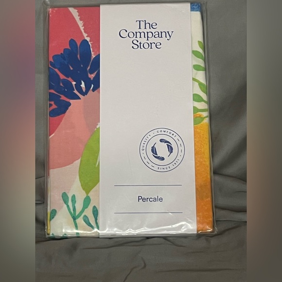 The Company Store Company Cotton™Euro Krina Blossom Cotton Percale Sham - Picture 3 of 4